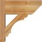Ekena Millwork Olympic Slat Rough Sawn Outlooker, Western Red Cedar, 8"W x 18"D x 18"H OUT08X18X18OLY06RWR - alternate 4